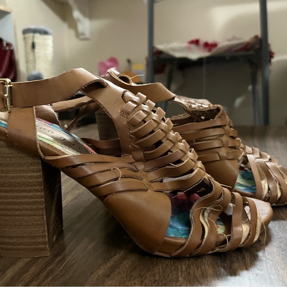 MaddenGirl Brown Block Heels